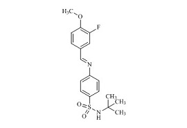 N-(3-氟-4-甲氧基亚苄基)-4-(叔丁氨基磺酰)苯胺