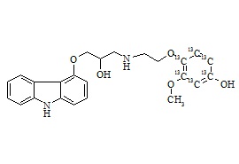 4'-羟苯基卡维地洛-13C6