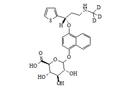 4-羟基度洛西汀-d3 β-D-葡萄糖醛酸苷