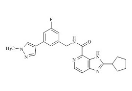 2-环戊基-N-[[3-氟-5-(1-甲基-1H-吡唑-4-基)苯基]甲基]-3H-咪唑并[4,5-c]吡啶-4-甲酰胺