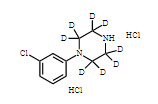 1-(3-氯苯基)哌嗪-d8 二盐酸盐（曲唑酮杂质）