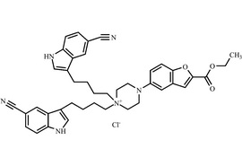 N-(5-氰基-1H-吲哚-3-基)丁基维拉佐酮酸乙酯哌嗪氯化物
