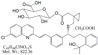 孟鲁司特 O-β-D-葡萄糖醛酸醋酸盐