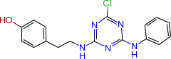 4-(2-((4-氯-6-苯胺基-1,3,5-三嗪-2-基)氨基)乙基)苯酚