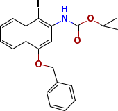 (4-苄氧基-1-碘萘-2-基)氨基甲酸叔丁酯