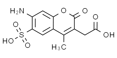 7-氨基-4-甲基-6-磺基香豆素-3-乙酸