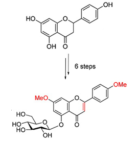 7,4'-二甲氧基洋芹素-5-O-葡萄糖苷的高效合成